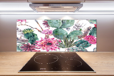 Cooker splashback Cacti