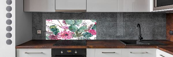 Cooker splashback Cacti