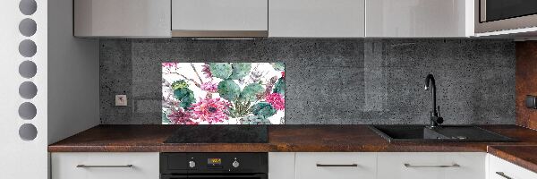 Cooker splashback Cacti