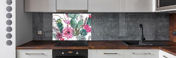 Cooker splashback Cacti