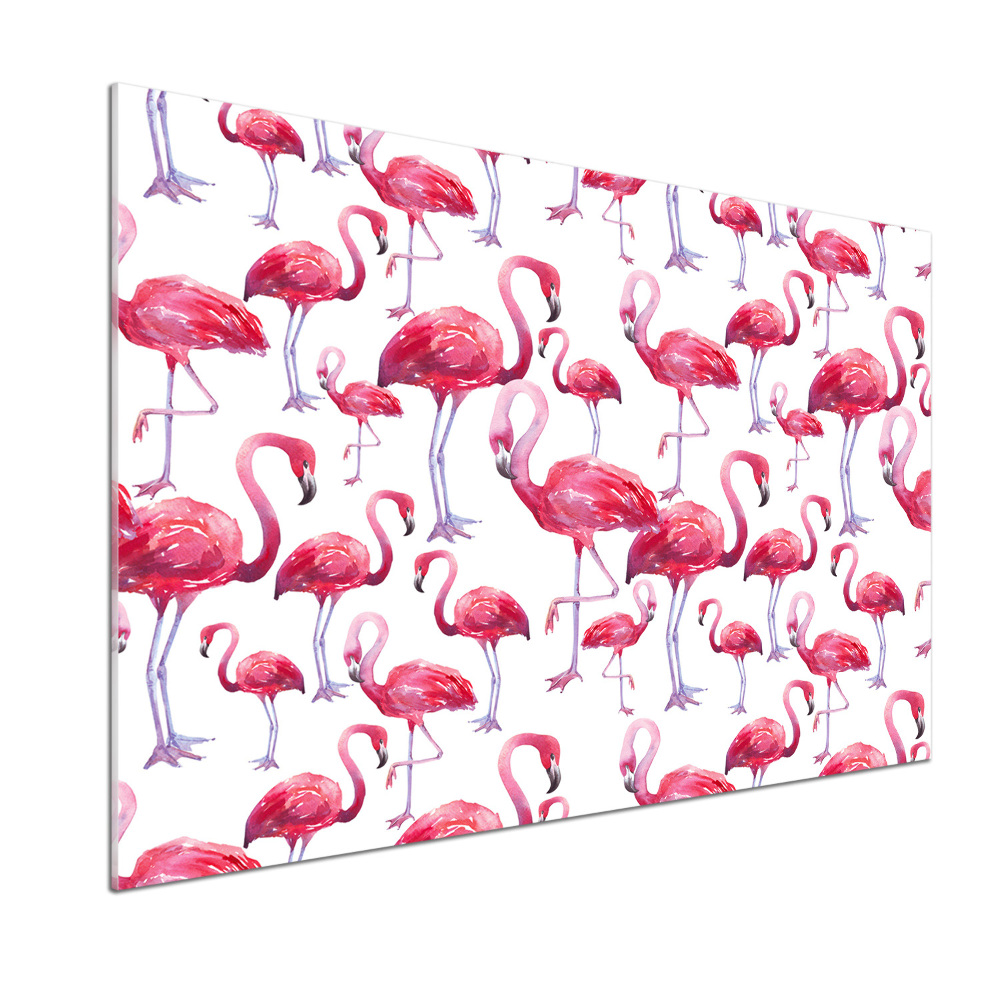 Kitchen splashback Flamingos