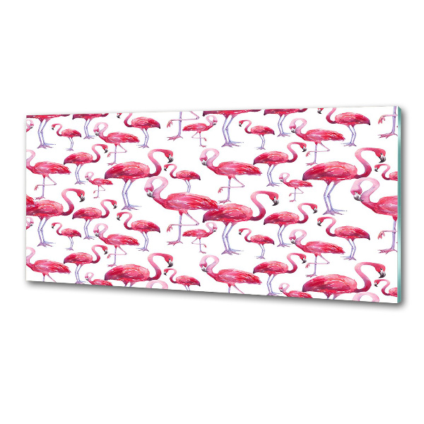 Kitchen splashback Flamingos