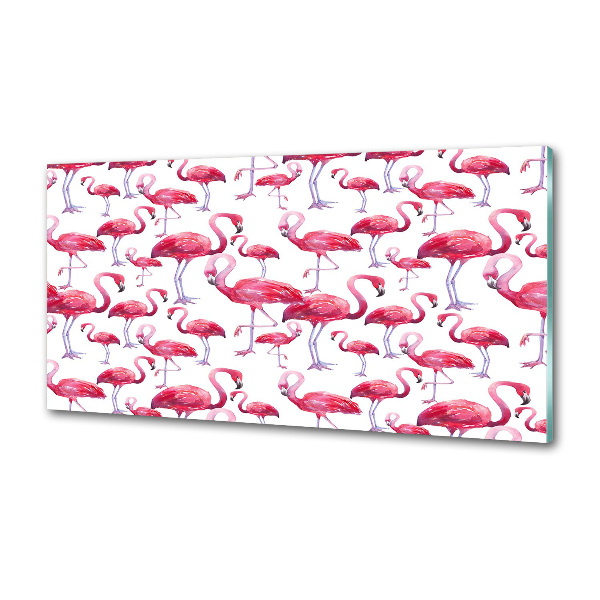 Kitchen splashback Flamingos