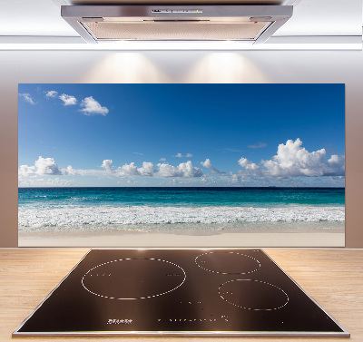 Cooker splashback Seychelles beach