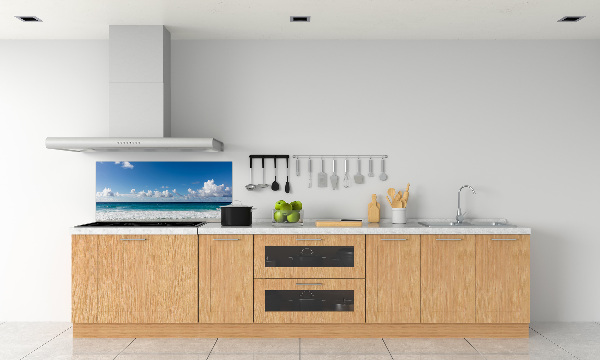 Cooker splashback Seychelles beach