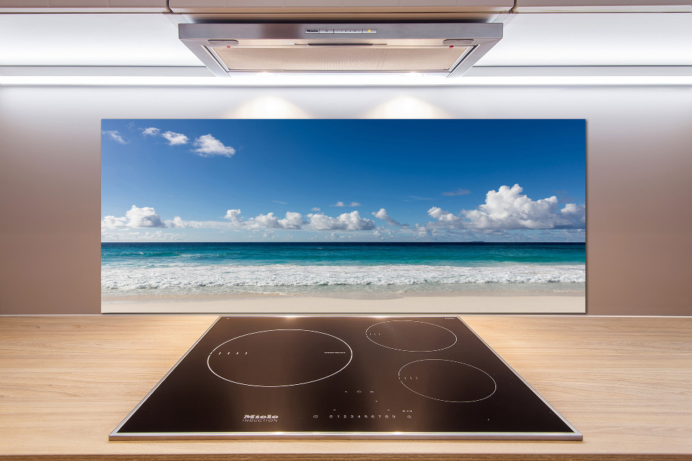 Cooker splashback Seychelles beach