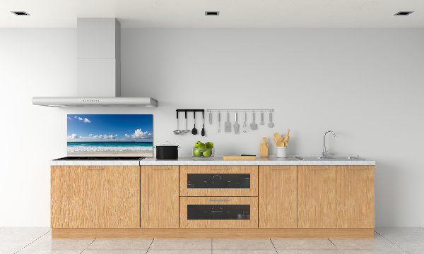 Cooker splashback Seychelles beach