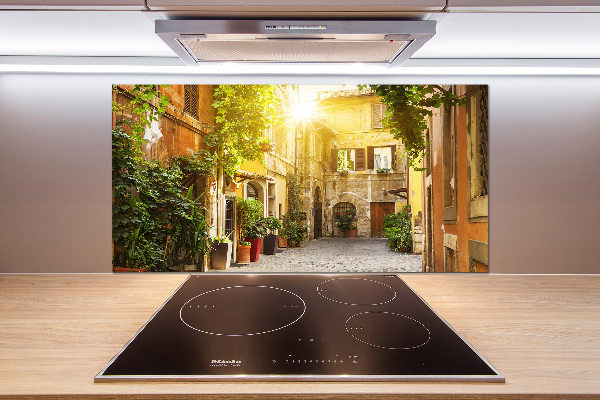 Cooker splashback Italian streets