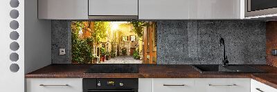 Cooker splashback Italian streets