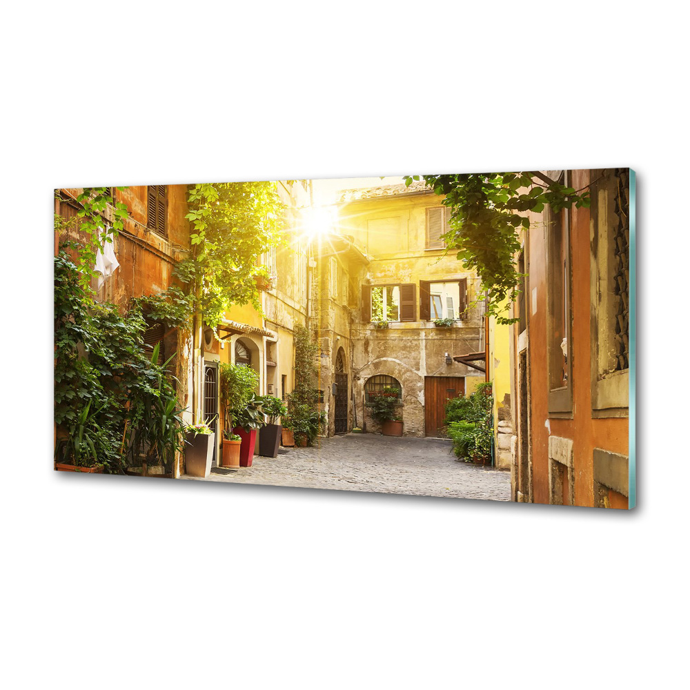 Cooker splashback Italian streets