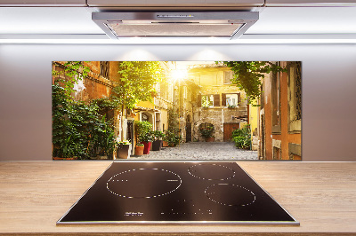 Cooker splashback Italian streets