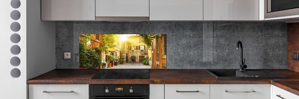 Cooker splashback Italian streets