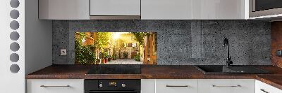 Cooker splashback Italian streets