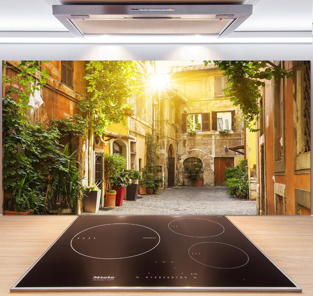 Cooker splashback Italian streets