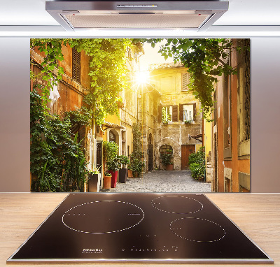 Cooker splashback Italian streets