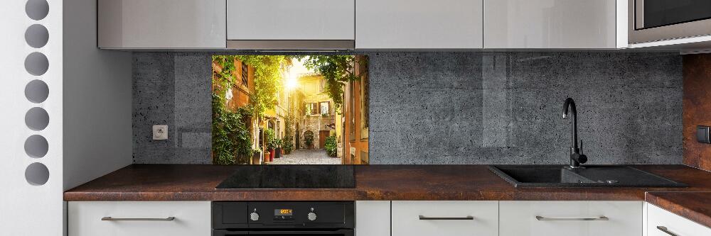 Cooker splashback Italian streets