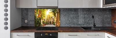 Cooker splashback Italian streets