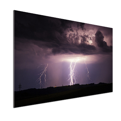 Cooker splashback Thunderstorm