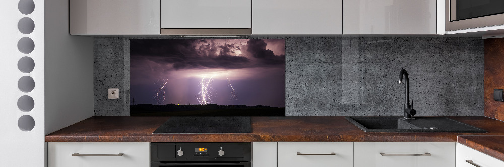 Cooker splashback Thunderstorm