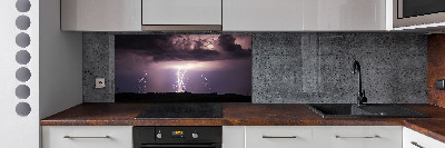 Cooker splashback Thunderstorm