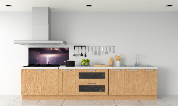 Cooker splashback Thunderstorm