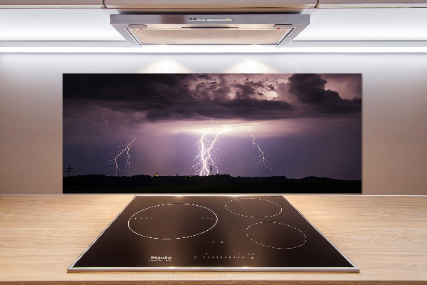 Cooker splashback Thunderstorm