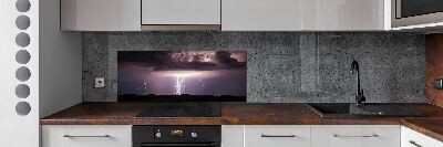 Cooker splashback Thunderstorm