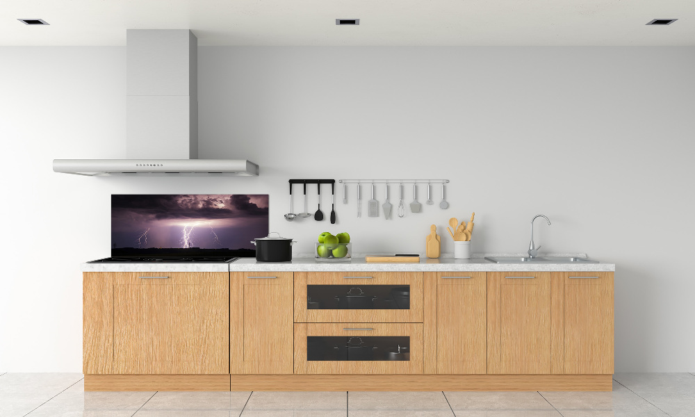 Cooker splashback Thunderstorm