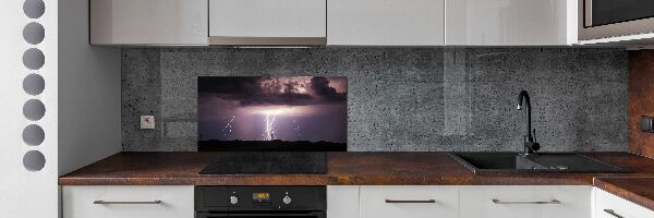 Cooker splashback Thunderstorm