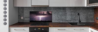 Cooker splashback Thunderstorm