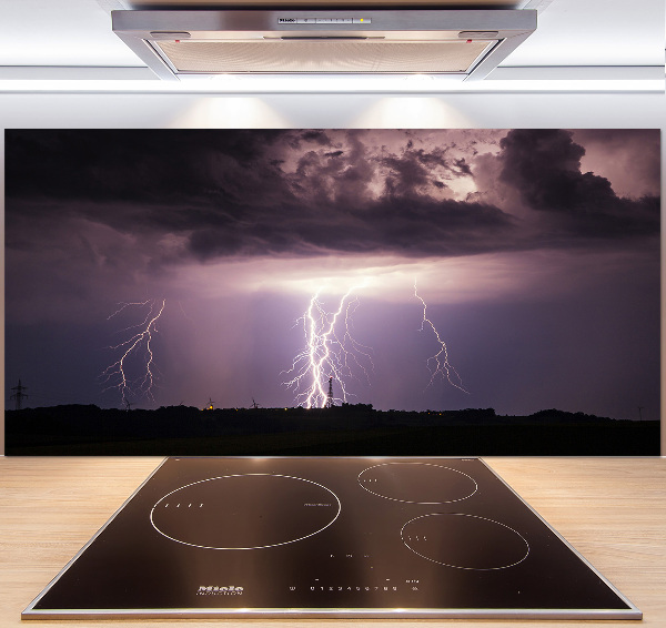 Cooker splashback Thunderstorm