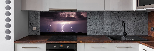 Cooker splashback Thunderstorm