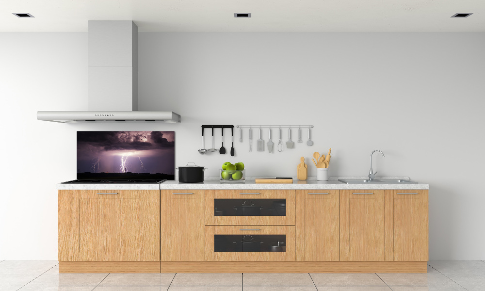 Cooker splashback Thunderstorm