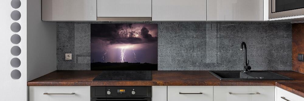 Cooker splashback Thunderstorm