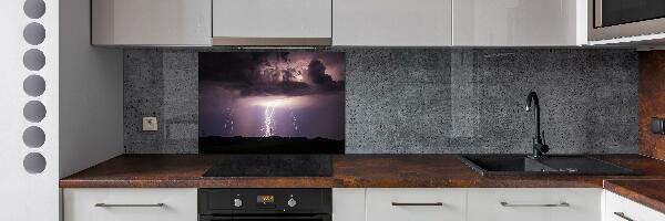 Cooker splashback Thunderstorm