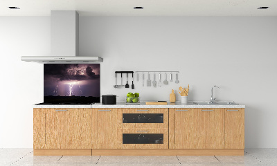 Cooker splashback Thunderstorm