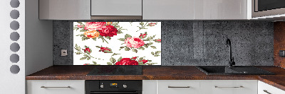 Kitchen wall panels Roses