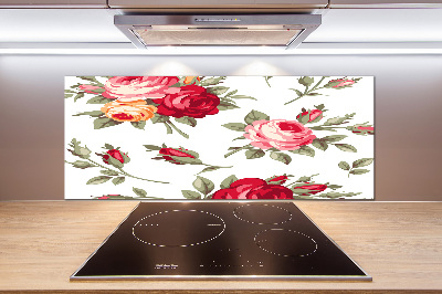 Kitchen wall panels Roses