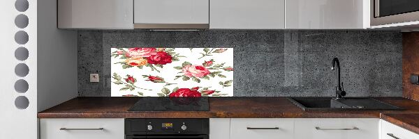 Kitchen wall panels Roses