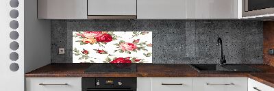 Kitchen wall panels Roses