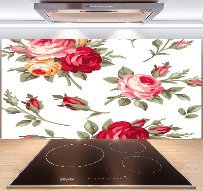 Kitchen wall panels Roses