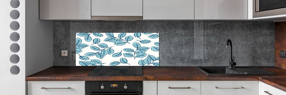 Kitchen splashback Leaves