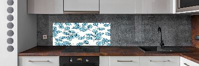 Kitchen splashback Leaves