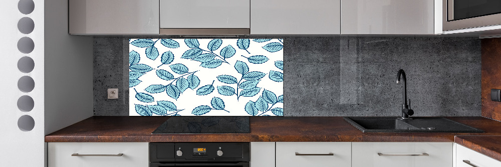 Kitchen splashback Leaves