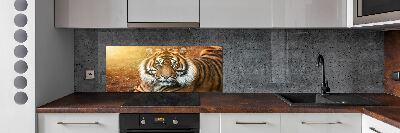 Kitchen splashback Bengal tiger