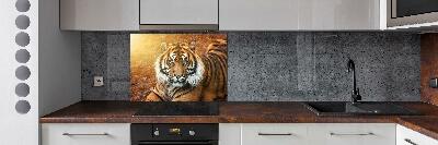 Kitchen splashback Bengal tiger