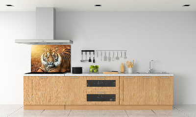 Kitchen splashback Bengal tiger