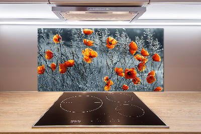 Kitchen splashback Field poppy seed