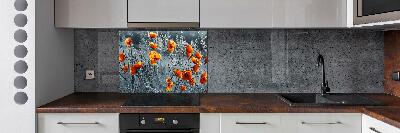 Kitchen splashback Field poppy seed