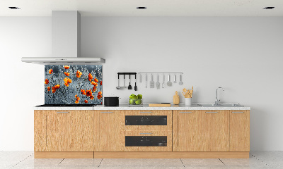 Kitchen splashback Field poppy seed